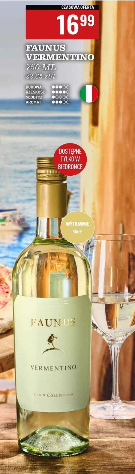 Wino białe Faunus