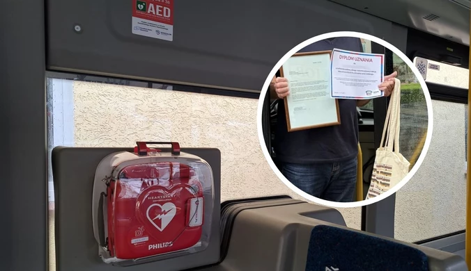 Kierowca ruszył na ratunek osobie w potrzebie. 