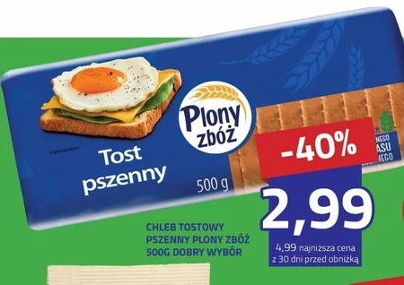 Пшеничні тости Plony Zbóż