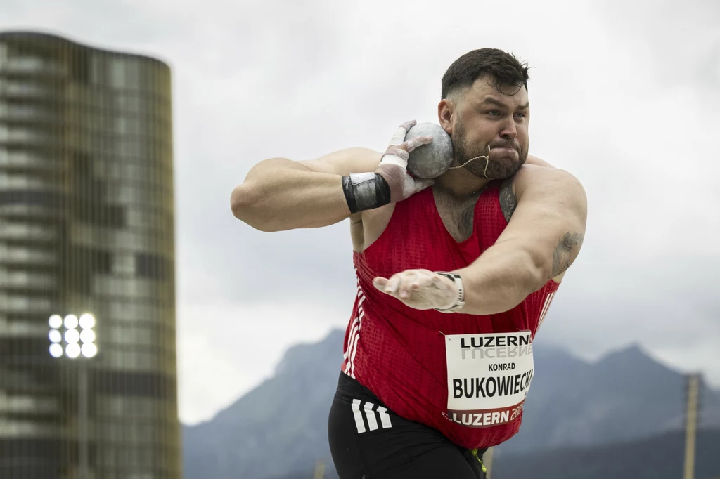 Konrad Bukowiecki w Lucernie pchnął kulę na odległość 20.74 m. Zajął trzecie miejsce w "srebrnym" mityngu World Athletics Konrad Bukowiecki w Lucernie pchnął kulę na odległość 20.74 m. Zajął trzecie miejsce w "srebrnym" mityngu World Athletics