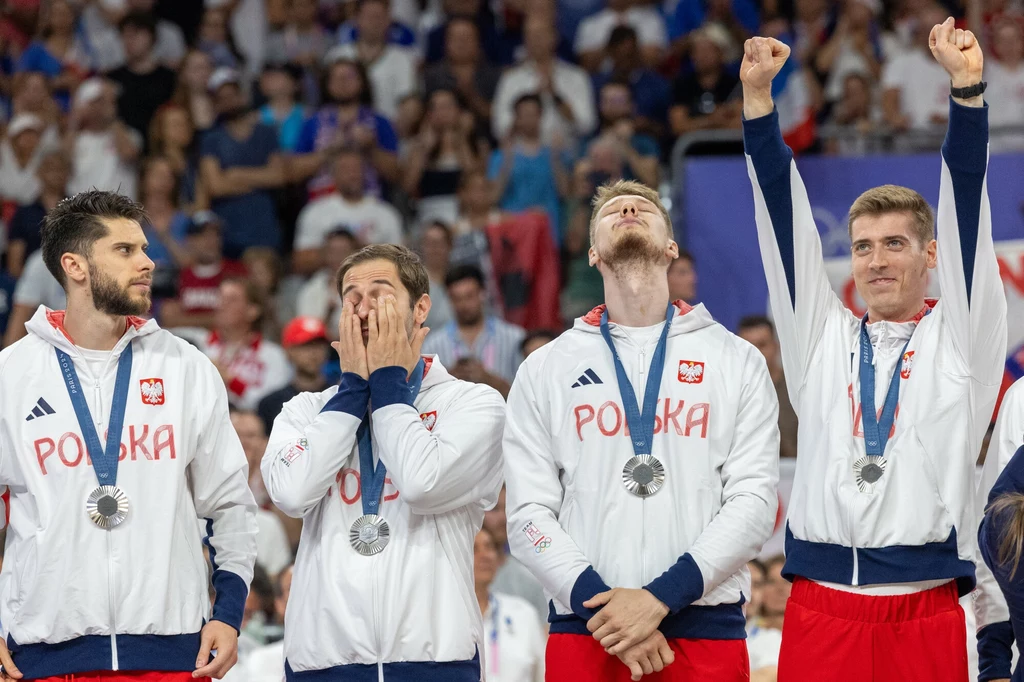 Aleksander Śliwka (pierwszy z lewej) w reprezentacji Polski