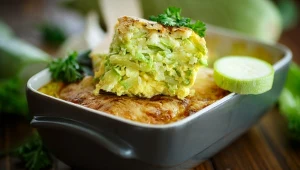 Z cukinii można przygotować wyborną zapiekankę na obiad 