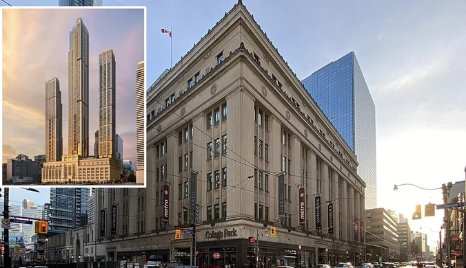 College Park w Toronto ma być odnowiony. Dla architektów ma być to coś więcej, niż rewitalizacja fasady
