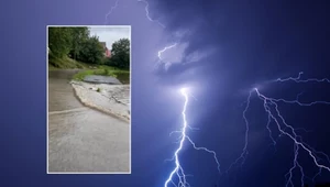 Z powodu burz oraz ulew w powiecie słupskim na Pomorzu obowiązuje czerwony alert IMGW najwyższego stopnia