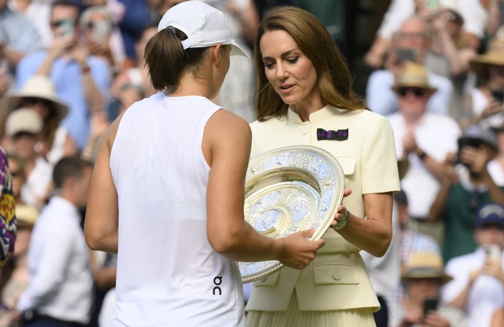 Iga Świątek i księżna Kate, Wimbledon 2025 Iga Świątek i księżna Kate, Wimbledon 2025