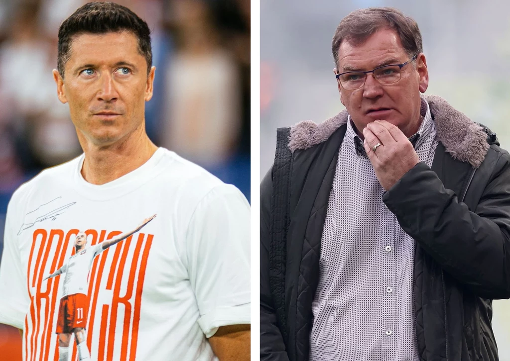 Robert Lewandowski i nowo mianowany selekcjoner Jan Urban