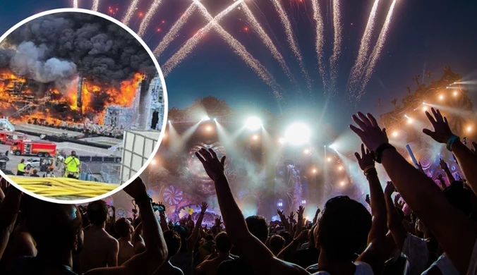 Główną scenę festiwalu Tomorrowland trawi ogień