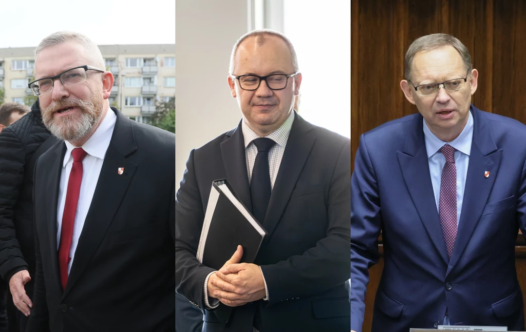 Grzegorz Braun, Adam Bodnar i Roman Fritz Grzegorz Braun, Adam Bodnar i Roman Fritz