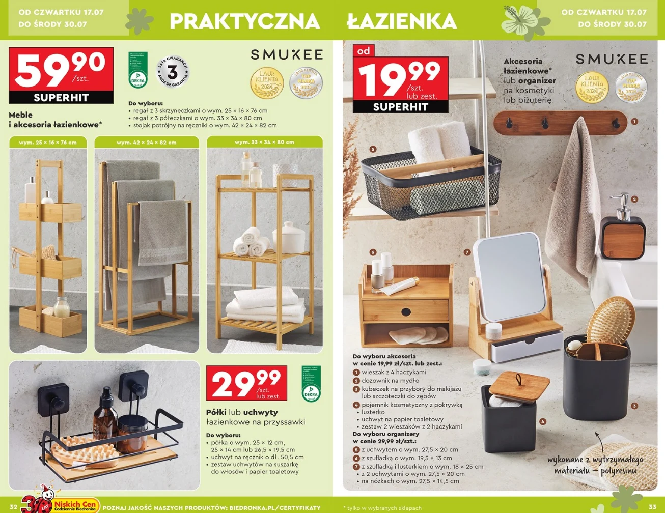Stylowe dodatki, które zmienią twoją łazienkę. Biedronka ruszyła z wyjątkową promocją Stylowe dodatki, które zmienią twoją łazienkę. Biedronka ruszyła z wyjątkową promocją