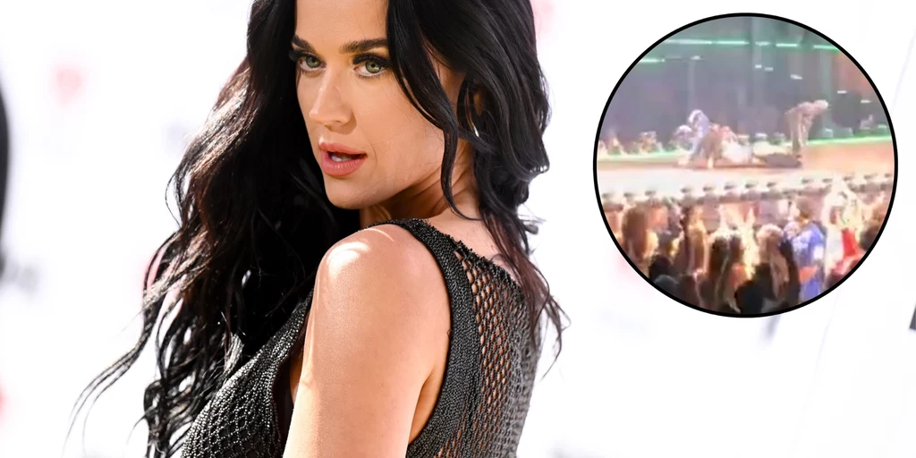 Katy Perry wywróciła się na scenie. Show trwał dalej Katy Perry wywróciła się na scenie. Show trwał dalej