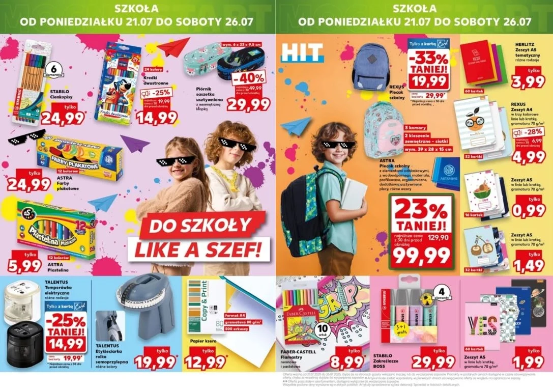 Kaufland oferuje promocje na artykuły szkolne!