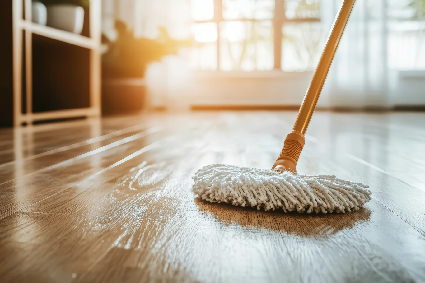 Mop powinien być regularnie wymieniany lub prany