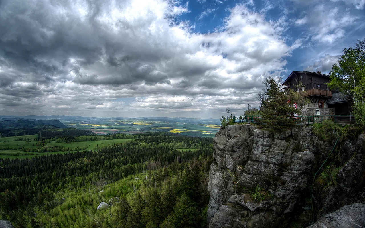 Widok ze Szczelińca Wielkiego