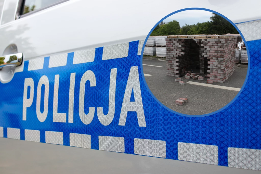 Wybudowali igloo przy rondzie w Gostyninie. Interweniowała policja