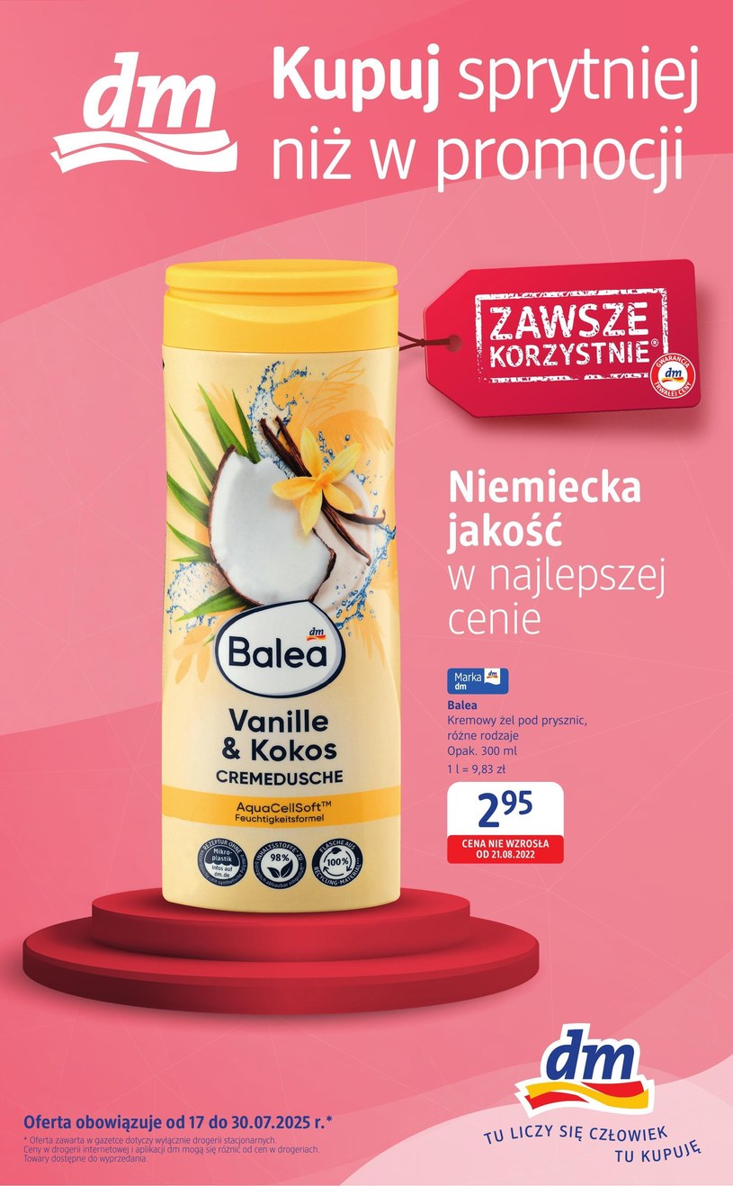 Gazetka promocyjna Drogerie dm - ważna od 17. 07. 2025 do 30. 07. 2025