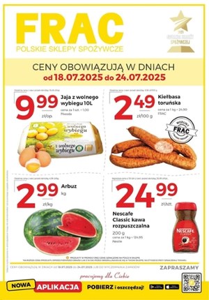 Gazetka promocyjna FRAC, ważna od 18.07.2025 do 24.07.2025.
