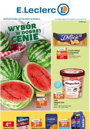 Gazetka promocyjna E.Leclerc, ważna od 22.07.2025 do 02.08.2025.