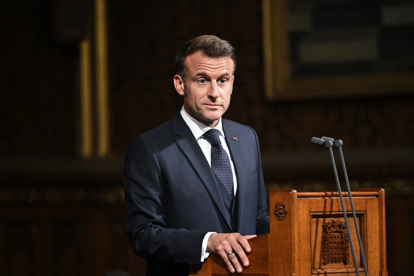 Prezydent Francji Emmanuel Macron Prezydent Francji Emmanuel Macron