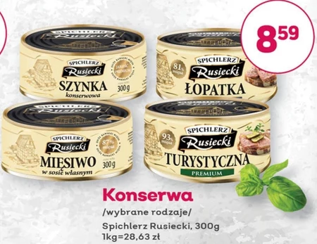 Konserwa turystyczna Spichlerz Rusiecki