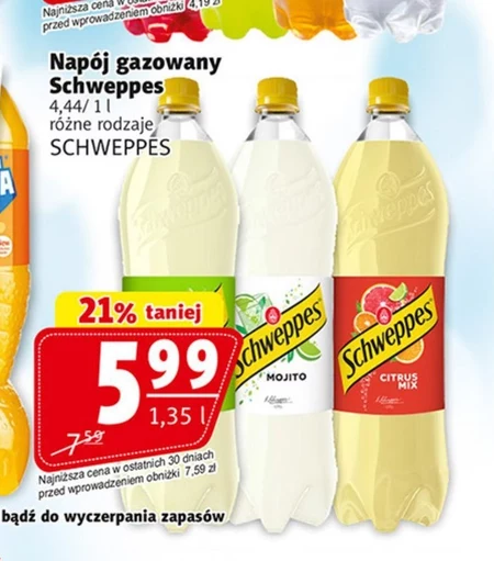 Napój gazowany Schweppes