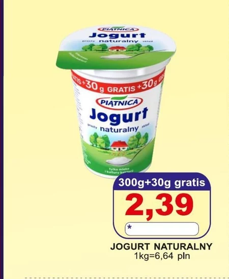 Jogurt naturalny Piątnica