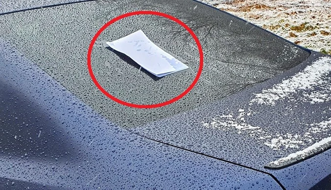 Kradzież samochodu metodą "na kartkę". 
