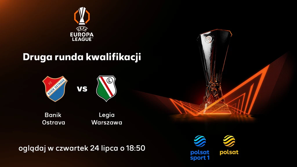 Mecz Banik - Legia w kanałach Polsatu Mecz Banik - Legia w kanałach Polsatu