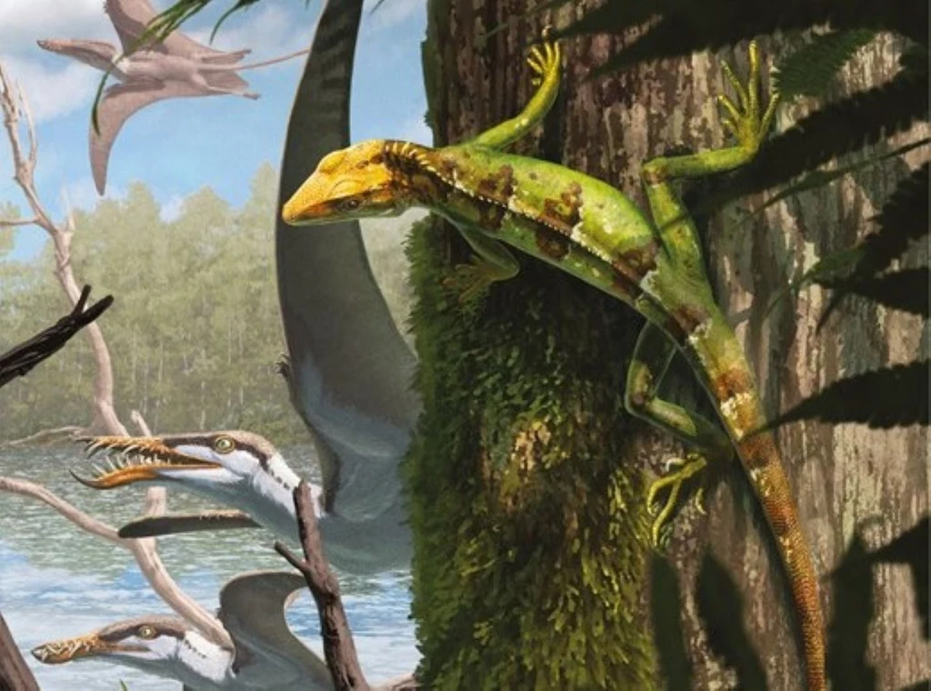 Sphenodraco scandentis to europejska krewniaczka nowozelandzkiej hatterii Sphenodraco scandentis to europejska krewniaczka nowozelandzkiej hatterii