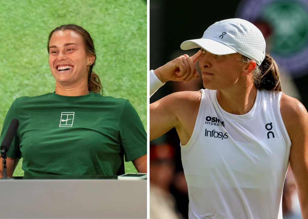 Aryna Sabalenka i Iga Świątek Aryna Sabalenka i Iga Świątek
