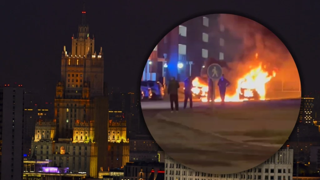 Atak dronów na Moskwę. Rosjanie publikują zdjęcia i filmy Atak dronów na Moskwę. Rosjanie publikują zdjęcia i filmy