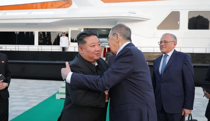 Kim Dzong Un i Siergiej Ławrow