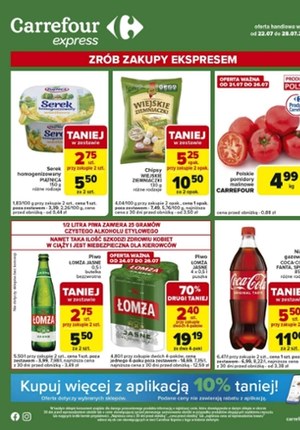 Gazetka promocyjna Carrefour Express, ważna od 22.07.2025 do 28.07.2025.