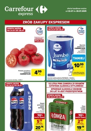 Gazetka promocyjna Carrefour Express, ważna od 22.07.2025 do 28.07.2025.