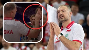 Nikola Grbić podczas meczu Polska - Francja w Lidze Narodów