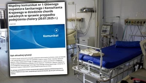 Wspólny komunikat ws. przypadku cholery w Polsce