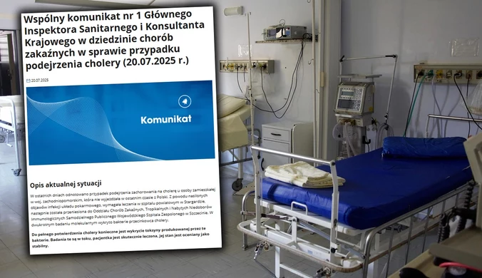 Wspólny komunikat ws. przypadku cholery w Polsce