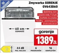 Вбудована посудомийна машина Gorenje