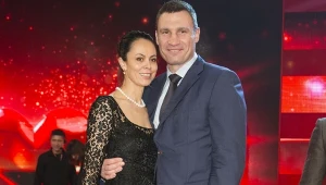 Witalij Kliczko z żoną Natalią