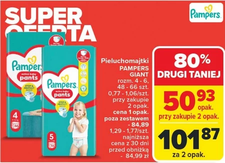 Pieluchomajtki Pampers