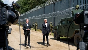 Alexander Dobrindt i Tomasz Siemoniak na granicy polsko-białoruskiej