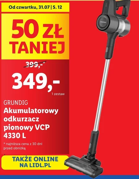 Akumulatorowy odkurzacz Grundig
