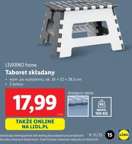 Taboret składany Livarno