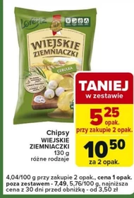 Chipsy Wiejskie ziemniaczki