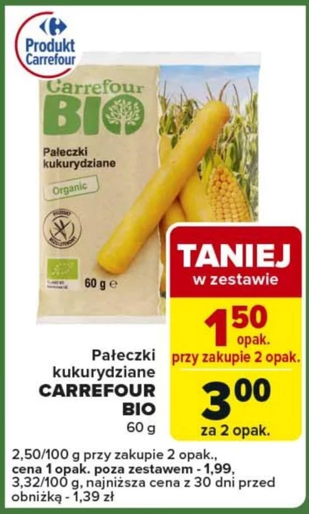 Pałeczki kukurydziane Carrefour