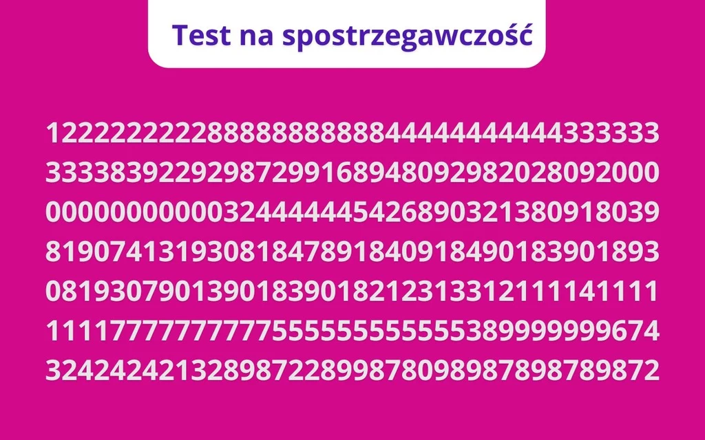 Test na koncentrację: Ile "6" widzisz na zdjęciu?