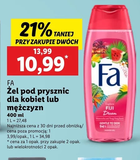 Żel pod prysznic Fa