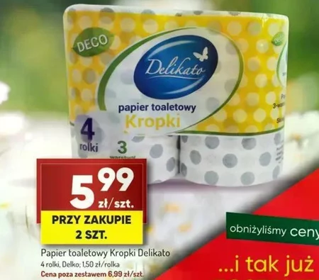 Туалетний папір Delikato
