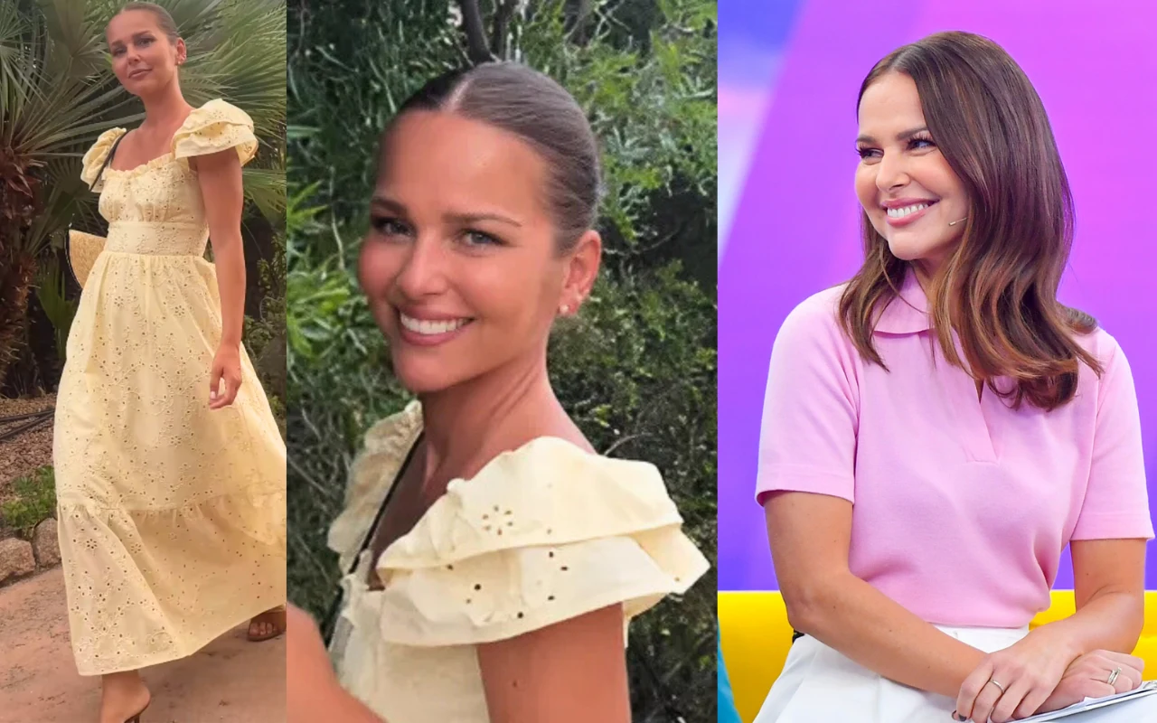 Paulina Sykut-Jeżyna na Sardynii w kobiecej sukience - to najmodniejszy kolor lata