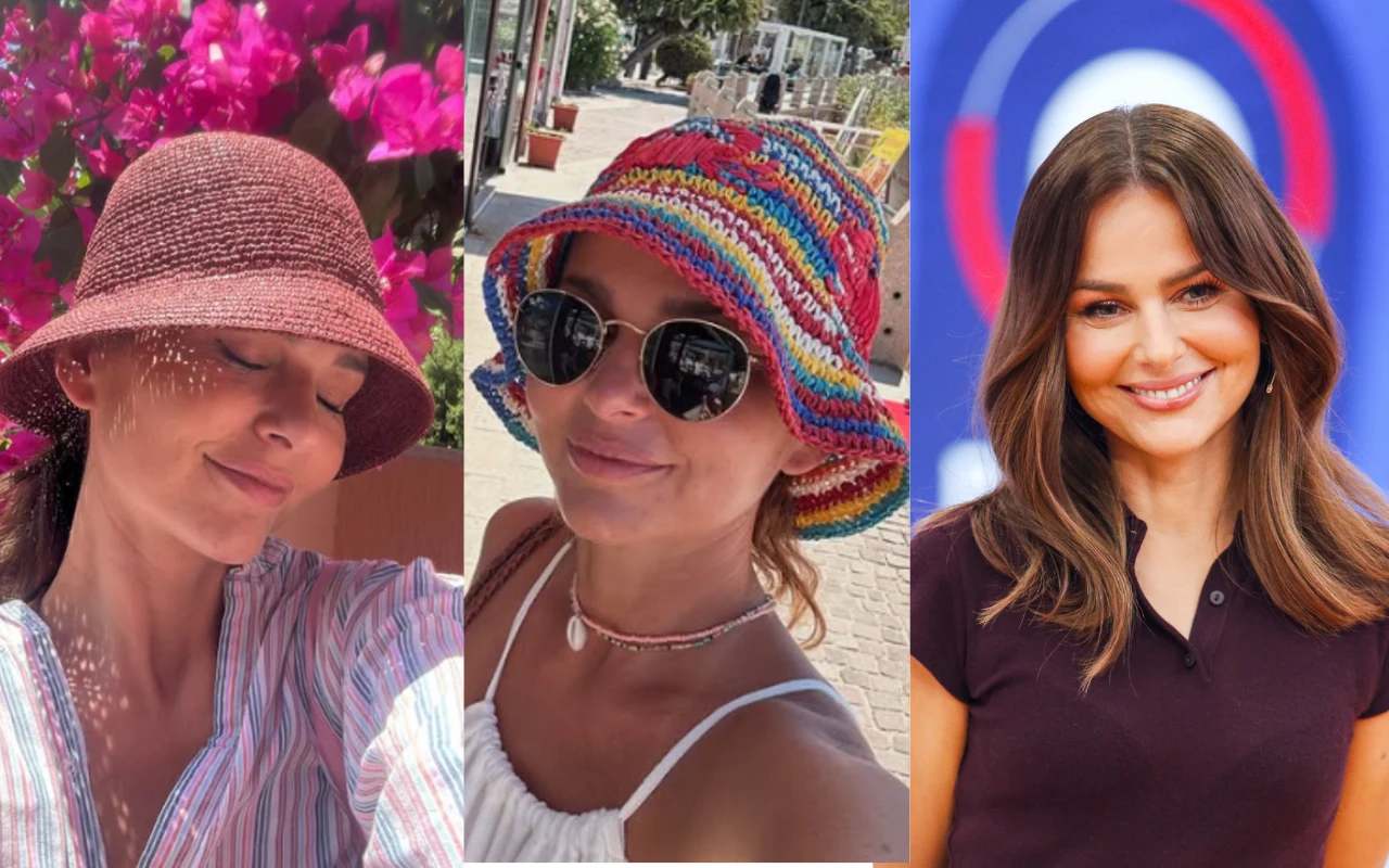 Prowadząca "halo tu polsat" w najmodniejszych kapeluszach tego lata