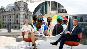Wywiad na żywo wspóliderki AfD Alice Weidel zakłócony 
